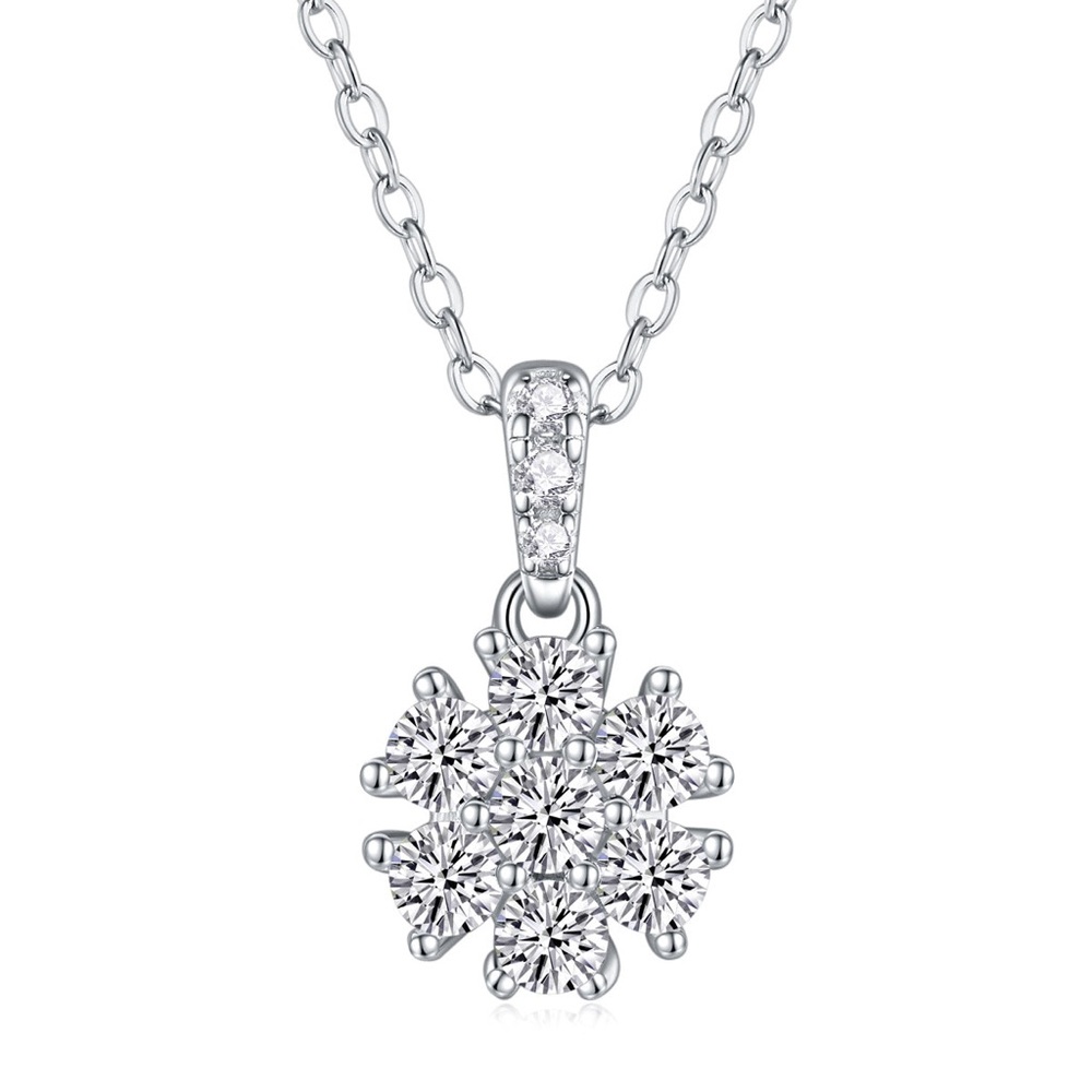 Snowflake Dance Pendant Necklace